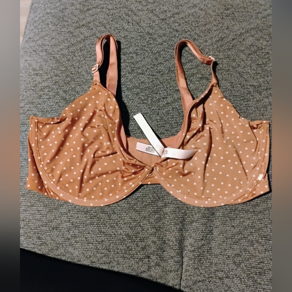Victoria's Secret Brown Polka Dot Bra
